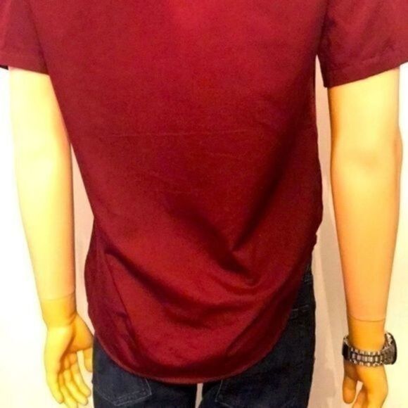 DOC& Amelia Maroon formal button down shirt NWOT Men’s S - Picture 6 of 16